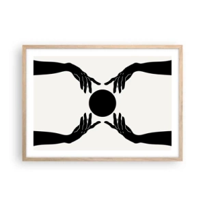 Affiche dans un chêne clair - Poster - Signe secret - 70x50 cm