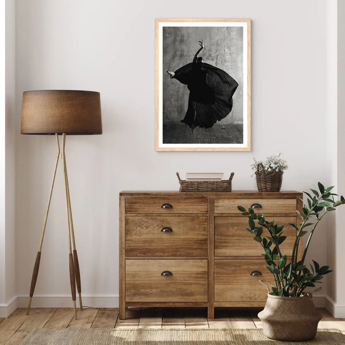 Affiche dans un chêne clair - Poster - Pas plein de passion - 70x100 cm