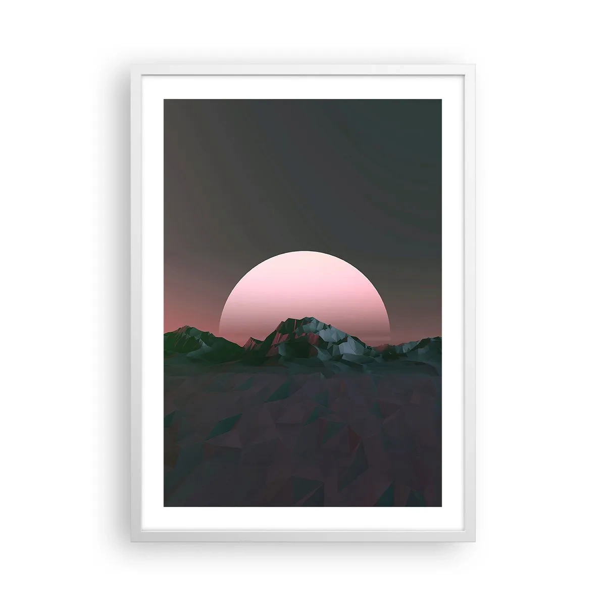 Affiche dans un cadre blanc - Poster - Dans une galaxie voisine - 50x70 cm