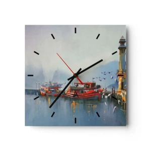 Horloge murale - Pendule murale - Na końcu świata - 40x40 cm
