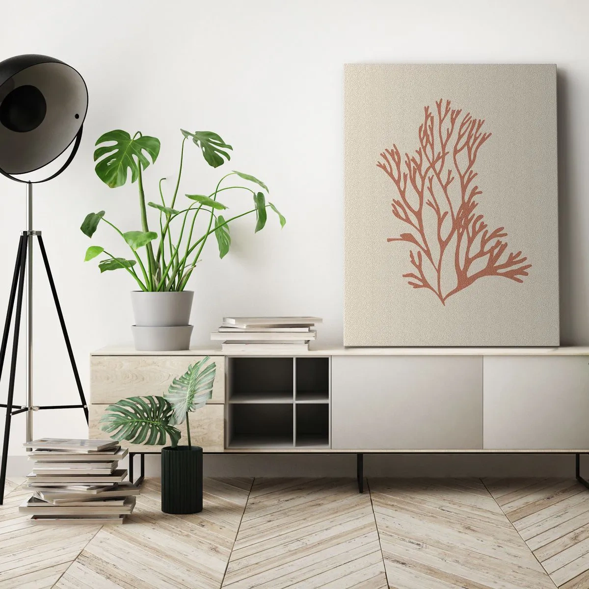 Impression sur toile - Image sur toile - Filigrane de corail - 70x100 cm