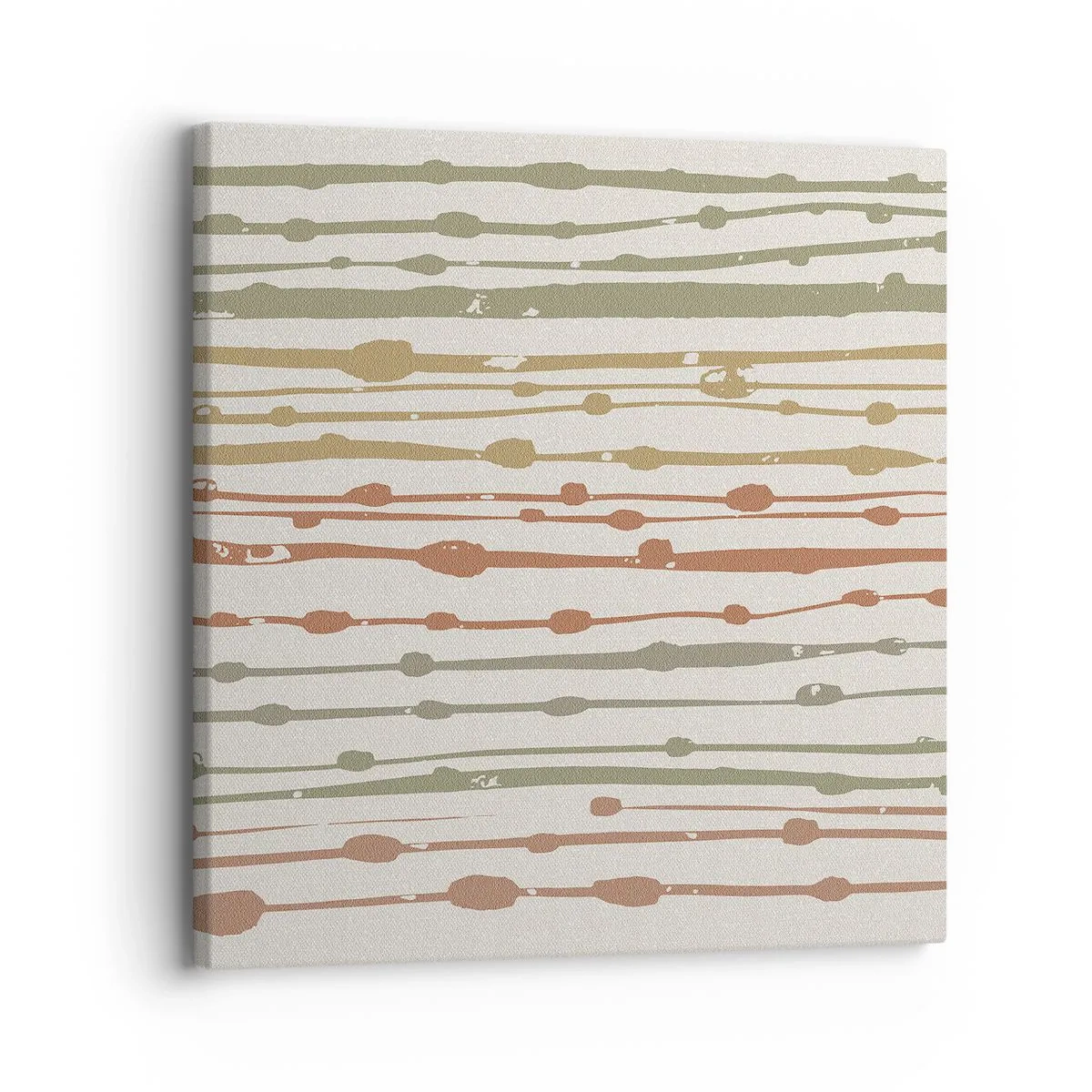 Impression sur toile - Image sur toile - Notation musicale des couleurs - 30x30 cm