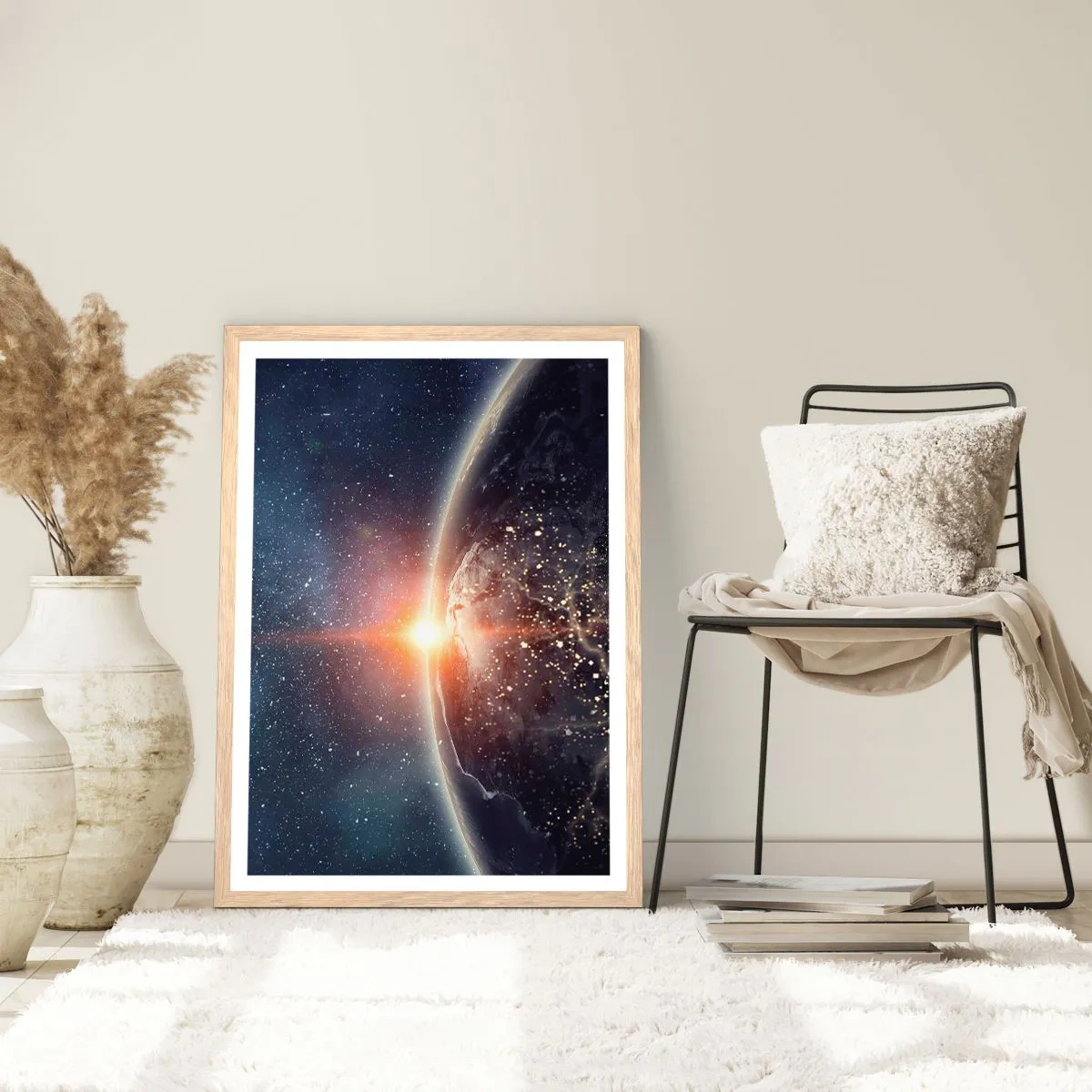 Affiche dans un chêne clair - Poster - Dans une nouvelle perspective - 30x40 cm