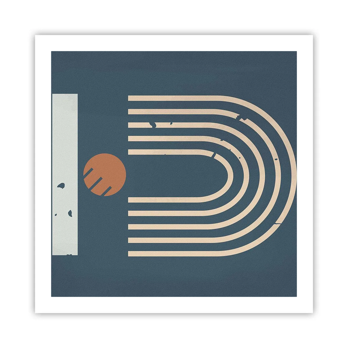 Affiche - Poster - Géométrie sur la grenade - 60x60 cm