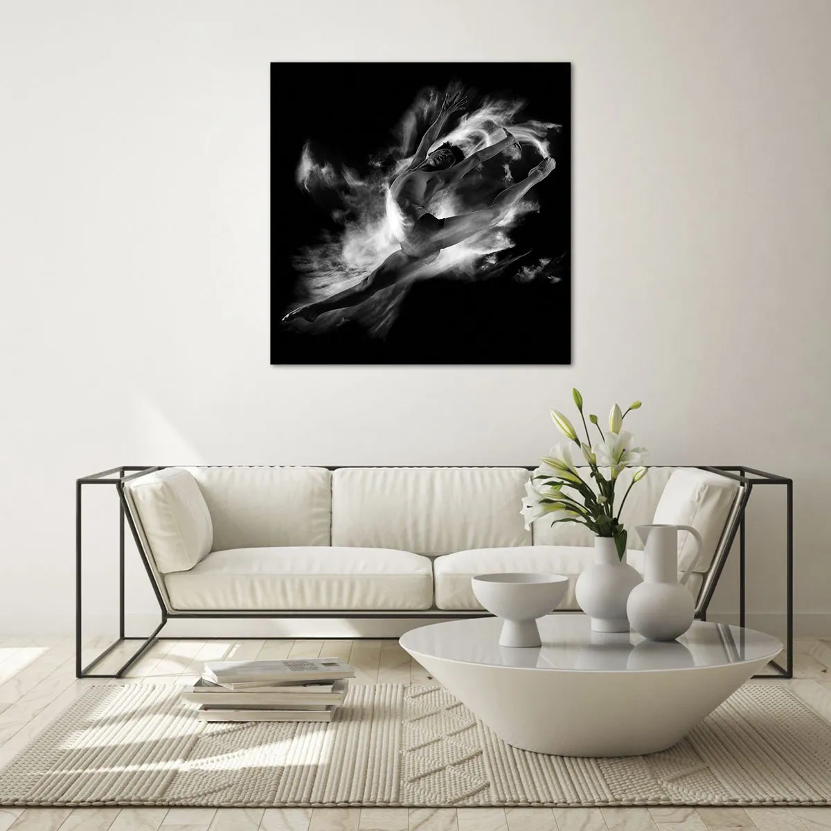 Impression sur verre - Image sur verre - Coincé en l'air - 40x40 cm