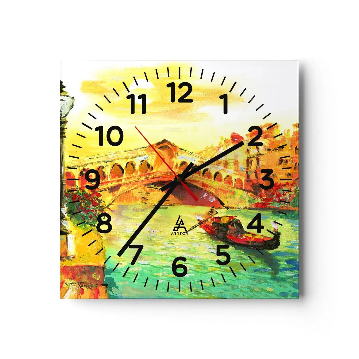 Horloge murale - Pendule murale - Un pèlerinage d'amoureux - 30x30 cm