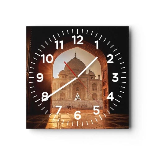 Horloge murale - Pendule murale - Un monument à l'amour surnaturel - 30x30 cm