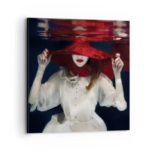 Impression sur toile - Image sur toile - Femme mystérieuse - 70x70 cm