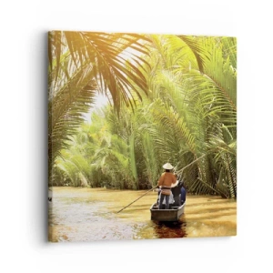 Impression sur toile - Image sur toile - Ravin de palmier - 30x30 cm