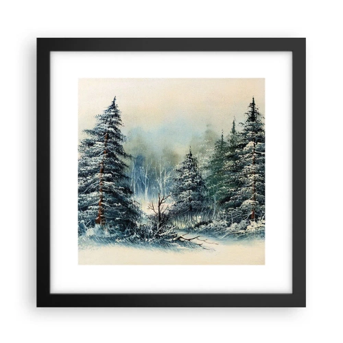 Affiche dans un cadre noir - Poster - Prêt pour les fêtes - 30x30 cm