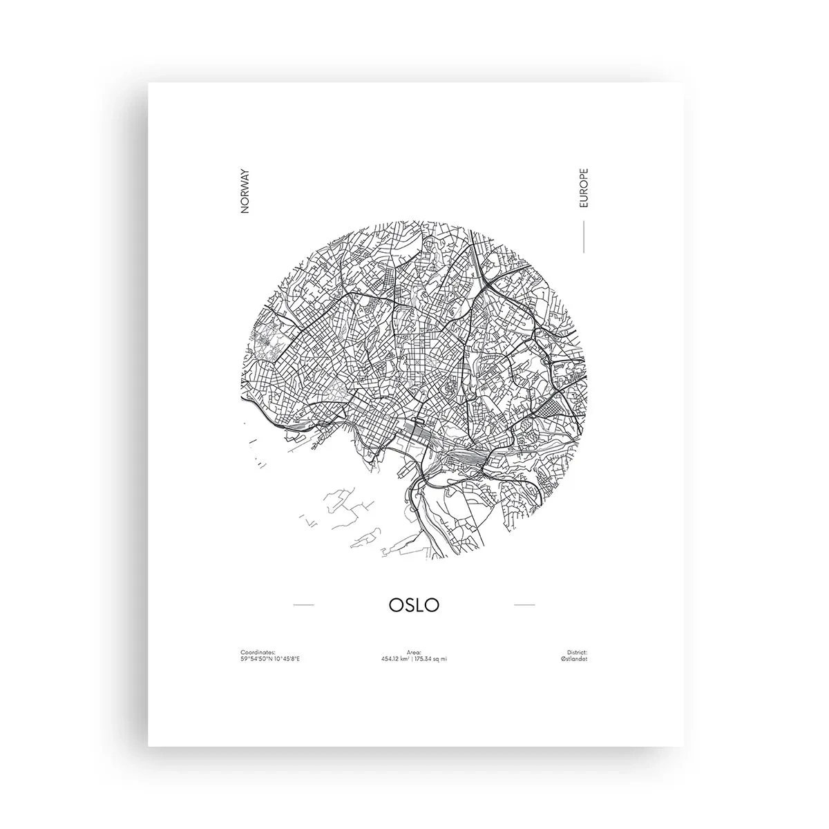 Affiche - Poster - Anatomie d’Oslo - 40x50 cm