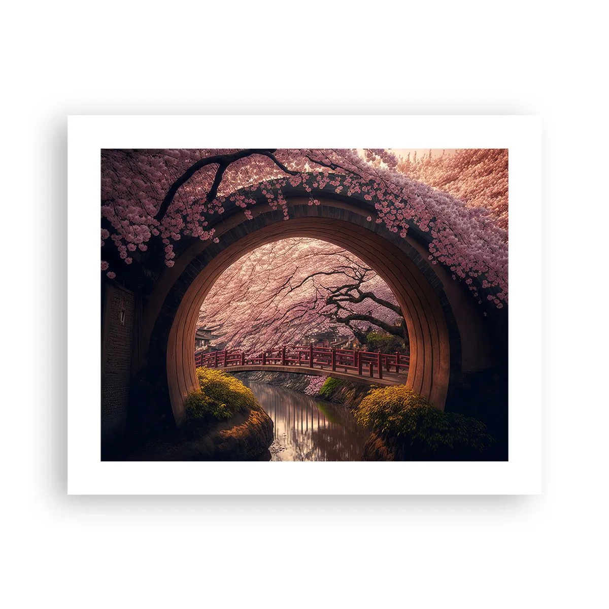 Affiche - Poster - Printemps japonais - 50x40 cm