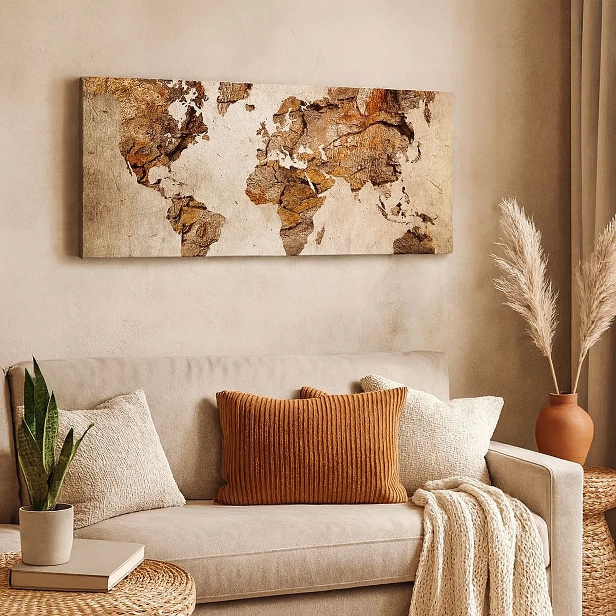 Impression sur toile - Image sur toile - Découverte du monde - 100x40 cm