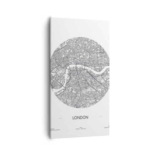 Impression sur toile - Image sur toile - Anatomie de Londres - 55x100 cm