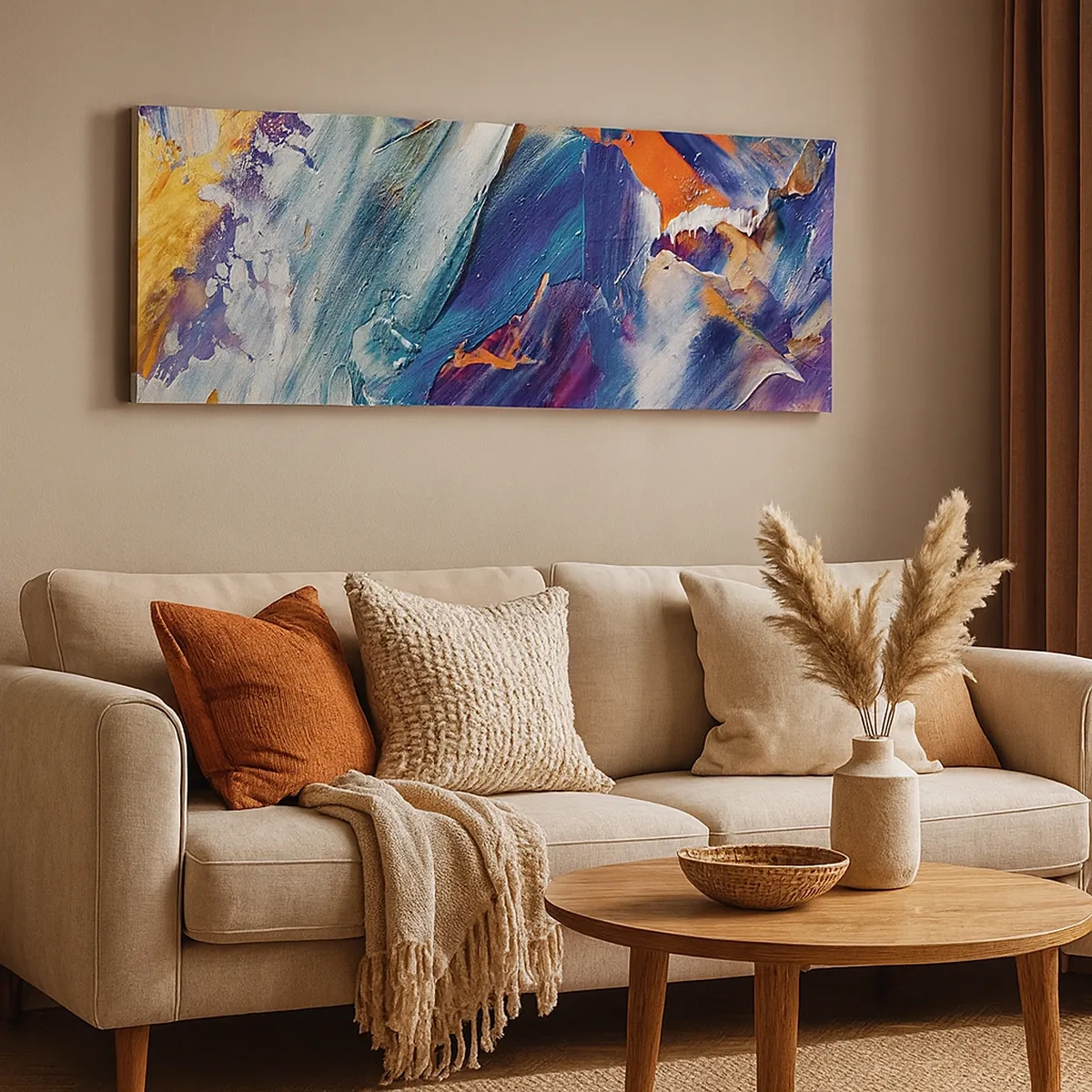 Impression sur toile - Image sur toile - Confusion des couleurs - 30x30 cm