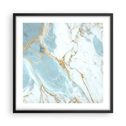 Affiche dans un cadre noir - Poster - Richesse en pierre - 50x50 cm