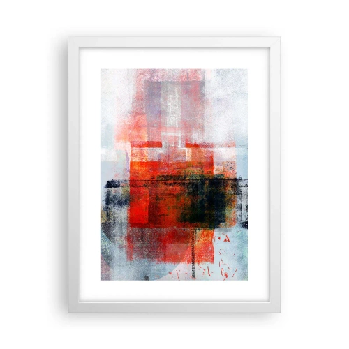 Affiche dans un cadre blanc - Poster - Composition embrasée - 30x40 cm