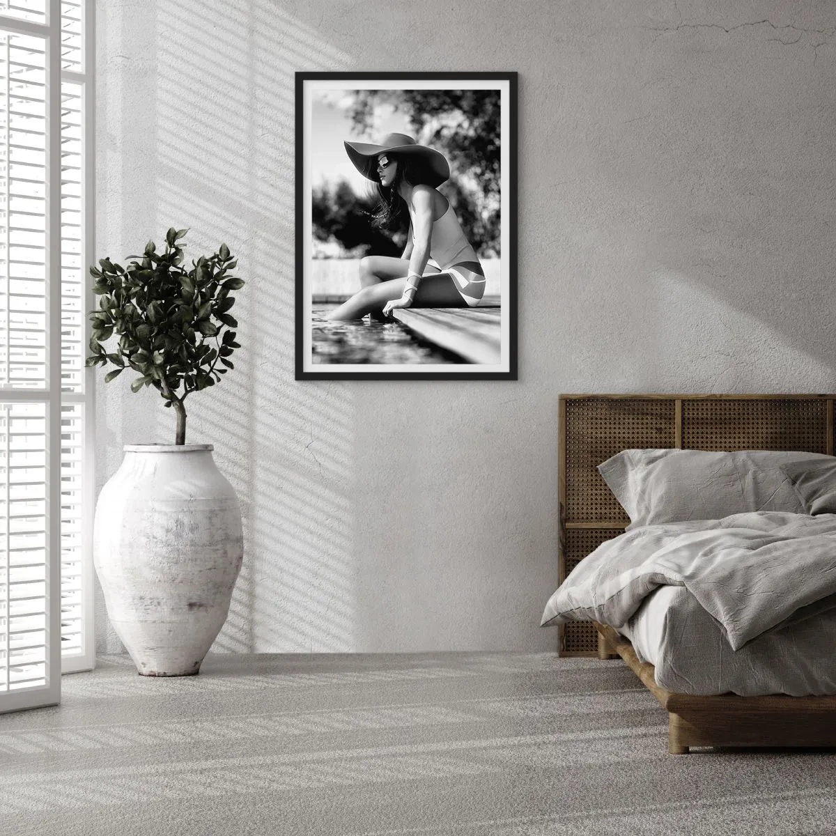 Affiche dans un cadre noir - Poster - Rêve d'été - 30x40 cm