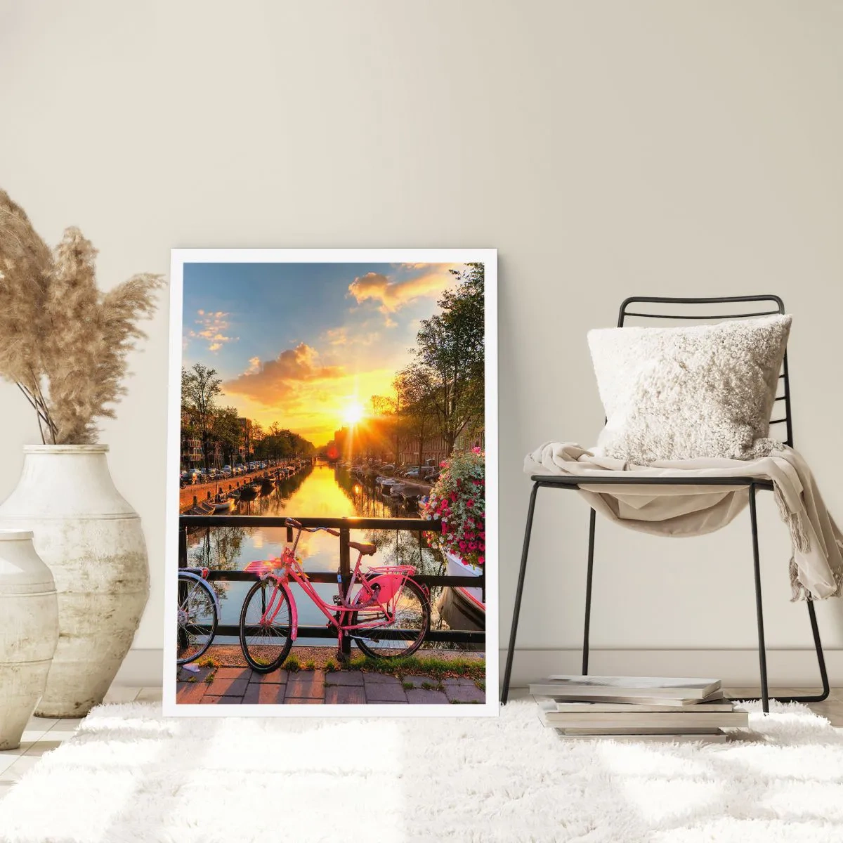 Affiche - Poster - Matin de printemps à Amsterdam - 30x40 cm