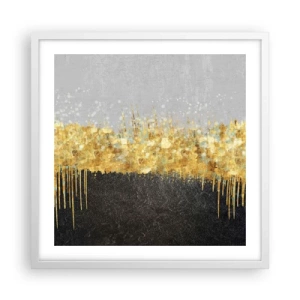 Affiche dans un cadre blanc - Poster - Vers l'intérieur et vers le haut - 50x50 cm