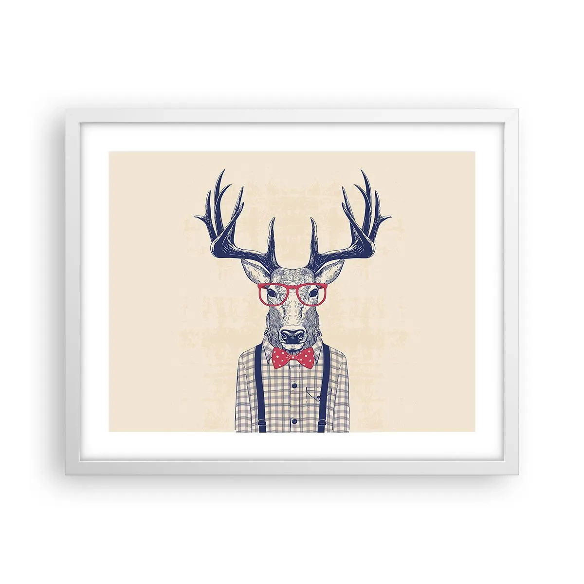 Affiche dans un cadre blanc - Poster - Une extravagance amusante - 50x40 cm