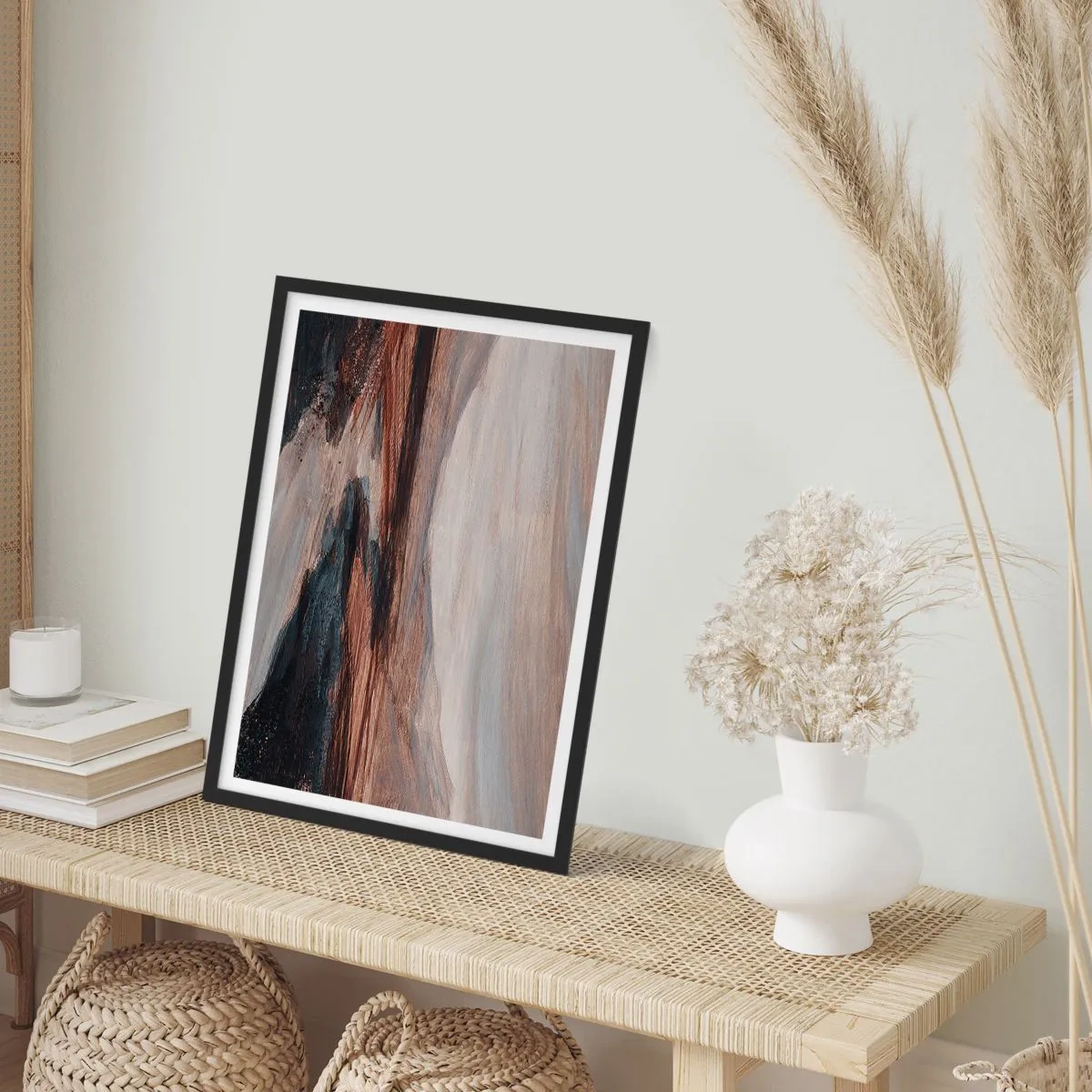 Affiche dans un cadre noir - Poster - Une vallée tranquille - 61x91 cm