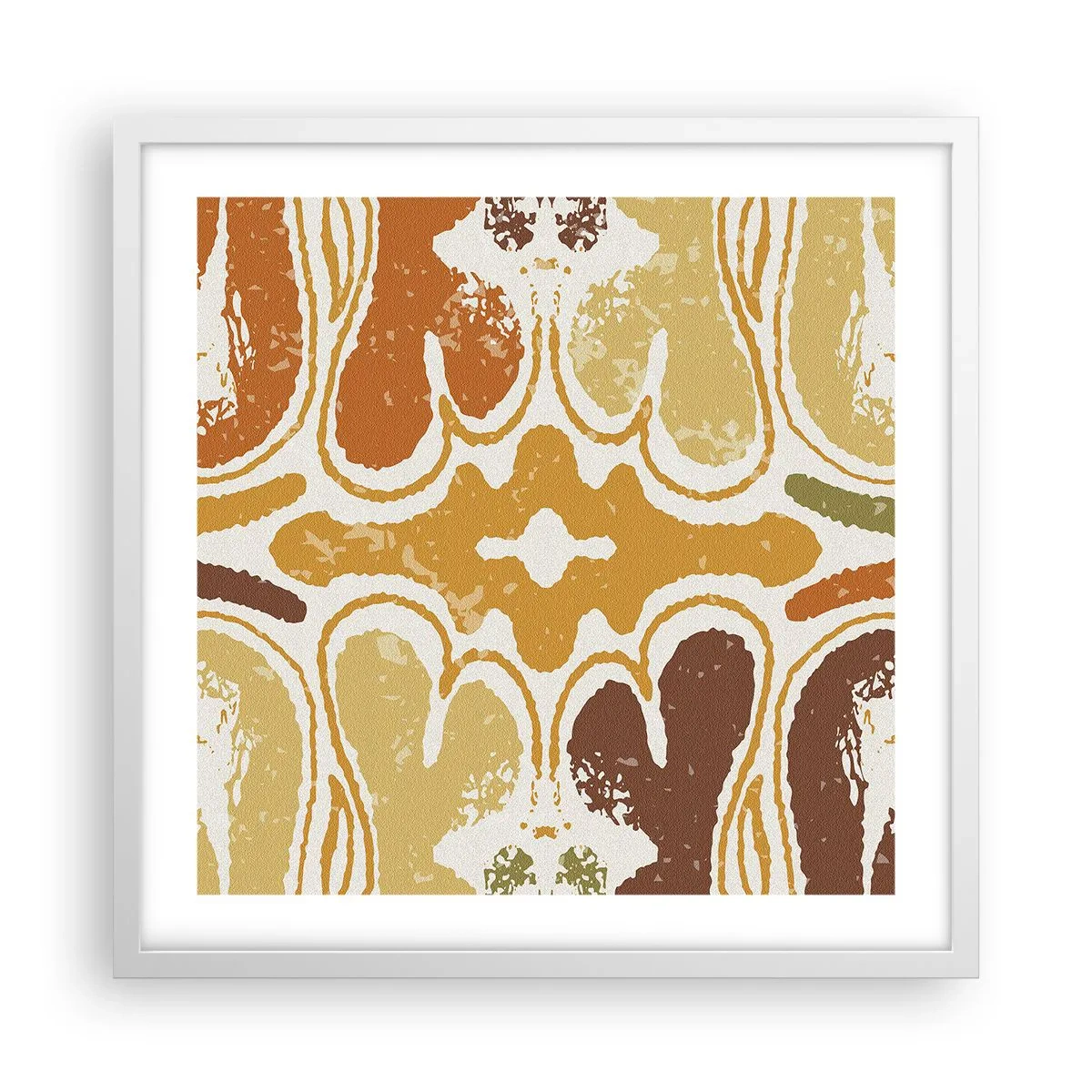 Affiche dans un cadre blanc - Poster - Abstraction sentimentale - 50x50 cm