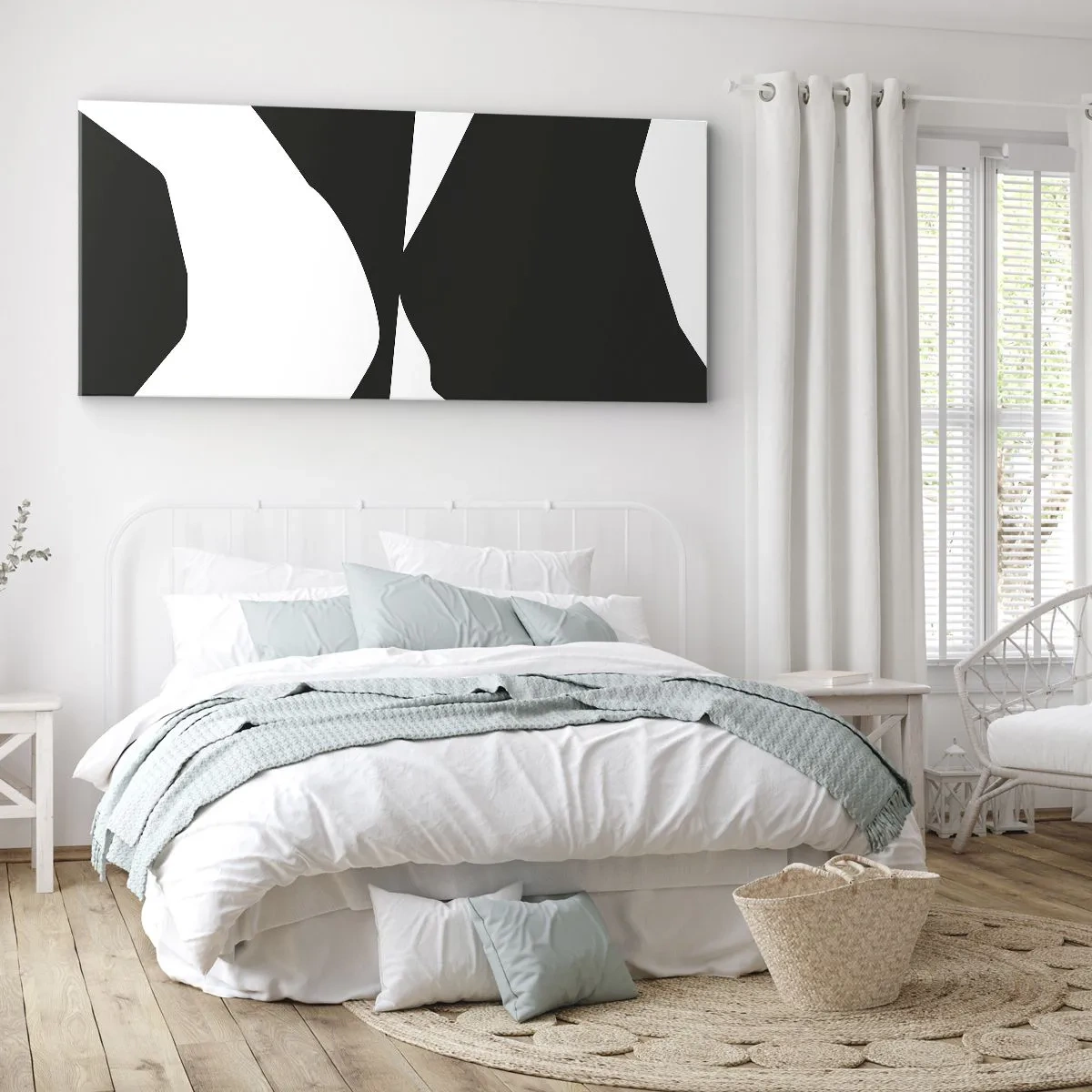 Impression sur toile - Image sur toile - Positif négatif - 100x40 cm