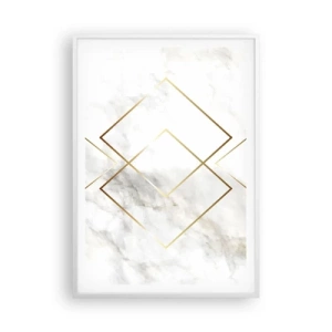 Affiche dans un cadre blanc - Poster - Vue à l'infini - 70x100 cm