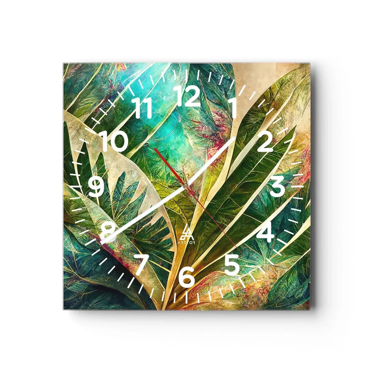 Horloge murale - Pendule murale - Les couleurs des tropiques - 30x30 cm
