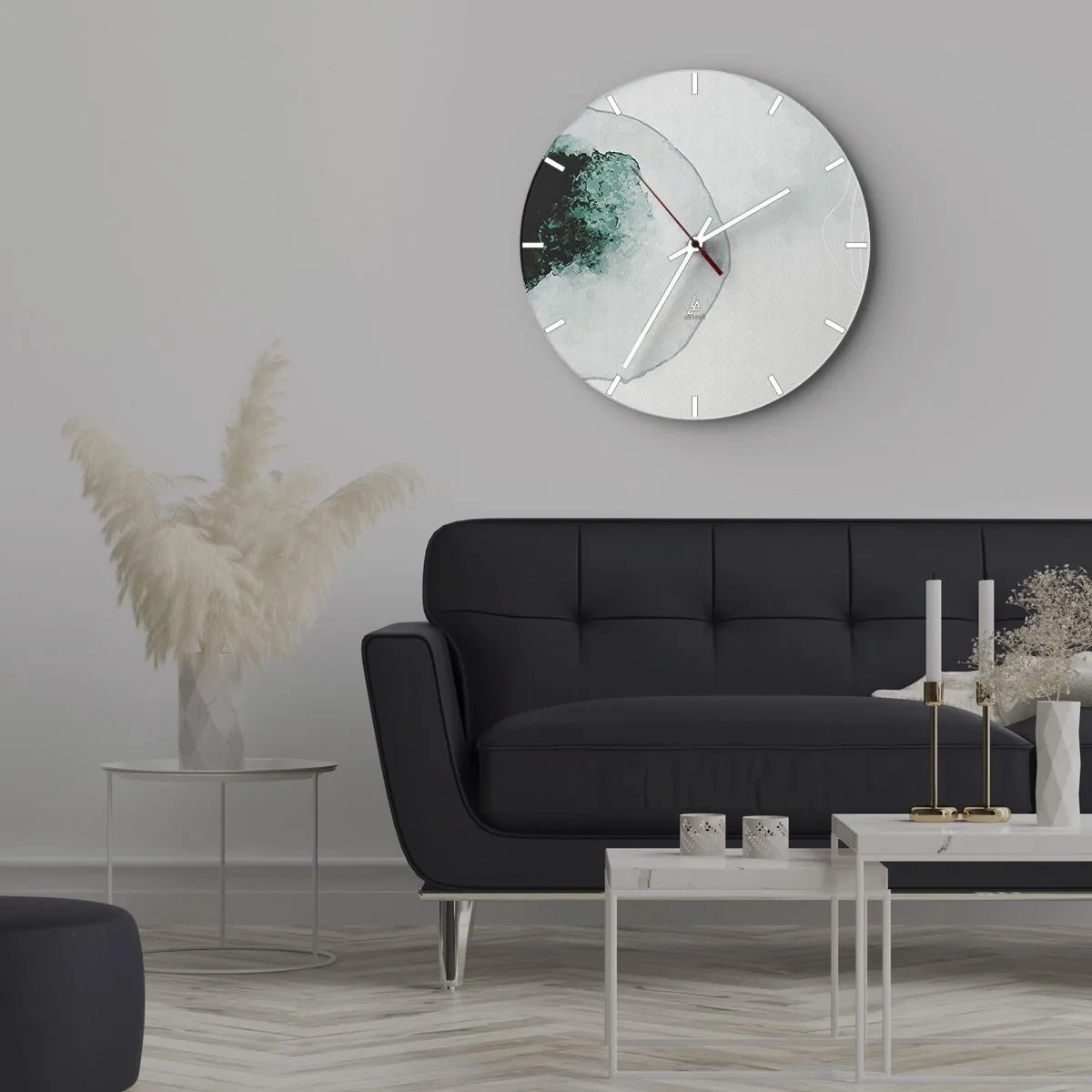 Horloge murale - Pendule murale - Dans une goutte d'eau - 40x40 cm