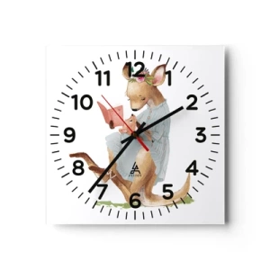 Horloge murale - Pendule murale - Lis-moi maman - 30x30 cm