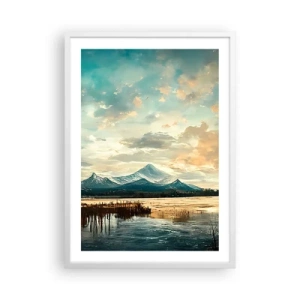 Affiche dans un cadre blanc - Poster - Sous la protection du ciel - 50x70 cm