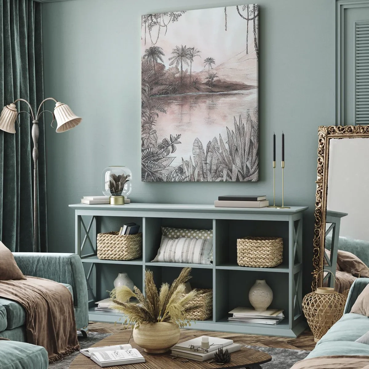 Impression sur toile - Image sur toile - Journal d'un explorateur du XIXe siècle - 55x100 cm