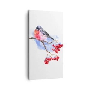 Impression sur toile - Image sur toile - L'hiver en couleurs - 55x100 cm