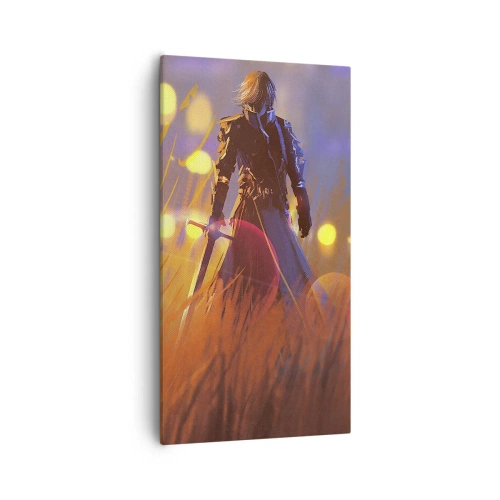 Impression sur toile - Image sur toile - Chevalier errant - 55x100 cm
