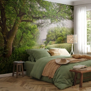 Papier Peint Photo Premium Sand - Et in Arcadia ego - Paysage, Chemin de terre, Nature - 500x350 cm