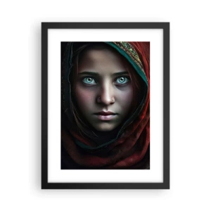 Affiche dans un cadre noir - Poster - Princesse orientale - 30x40 cm