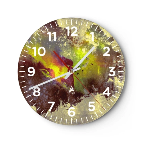 Horloge murale - Pendule murale - Mère Nature - 30x30 cm