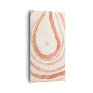 Impression sur toile - Image sur toile - Cercles de corail – composition - 55x100 cm