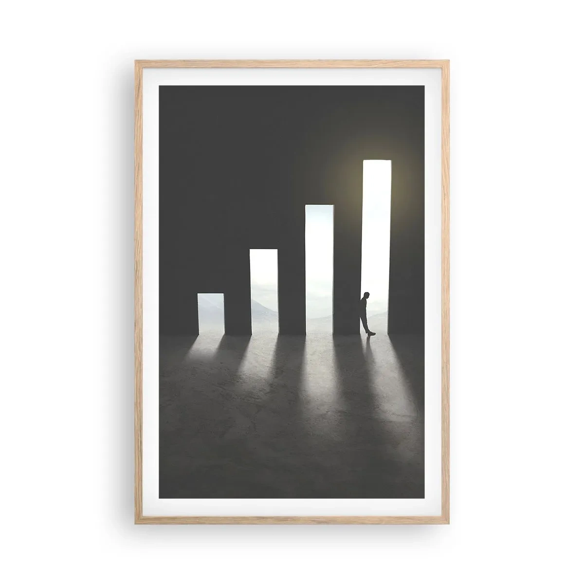 Affiche dans un chêne clair - Poster - Succès – impression - 61x91 cm