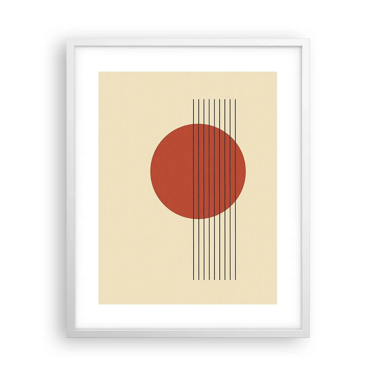 Affiche dans un cadre blanc - Poster - Aux alentours et plus loin - 40x50 cm