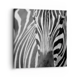Impression sur toile - Image sur toile - Le monde est noir et blanc - 30x30 cm