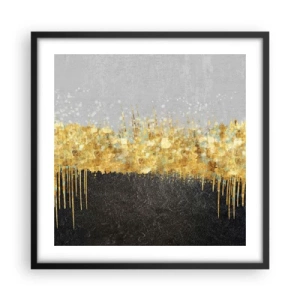 Affiche dans un cadre noir - Poster - Vers l'intérieur et vers le haut - 50x50 cm