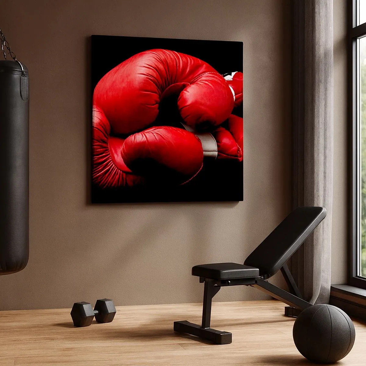 Impression sur toile - Image sur toile - Les émotions du combat sont derrière nous - 30x30 cm