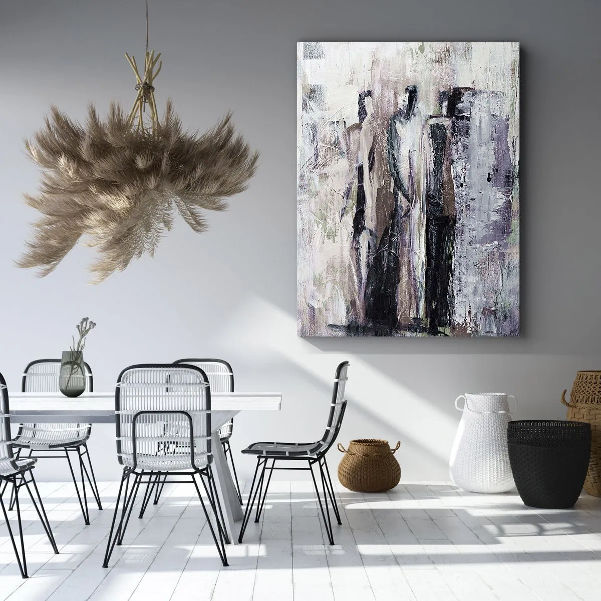 Impression sur toile - Image sur toile - Les trois mystérieux - 65x120 cm