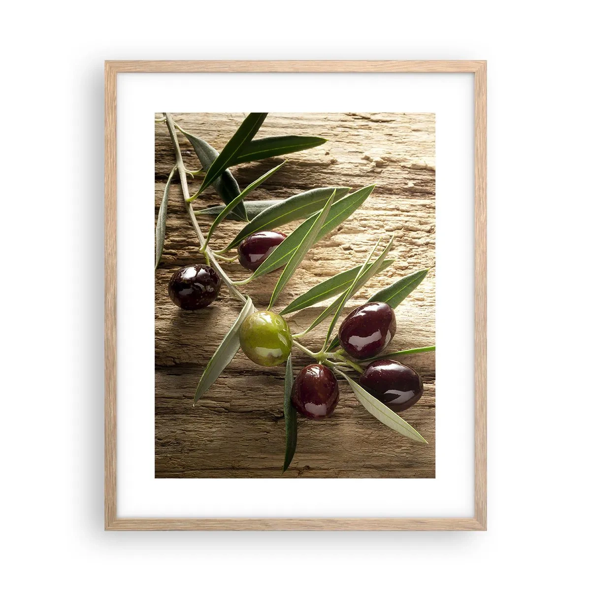 Affiche dans un chêne clair - Poster - Directement de la nature - 40x50 cm