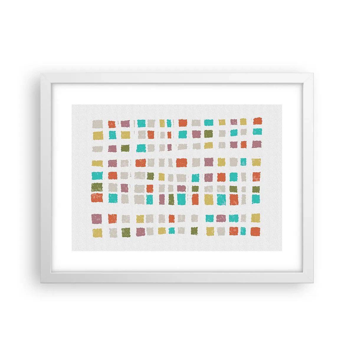 Affiche dans un cadre blanc - Poster - Jeu inconnu - 40x30 cm