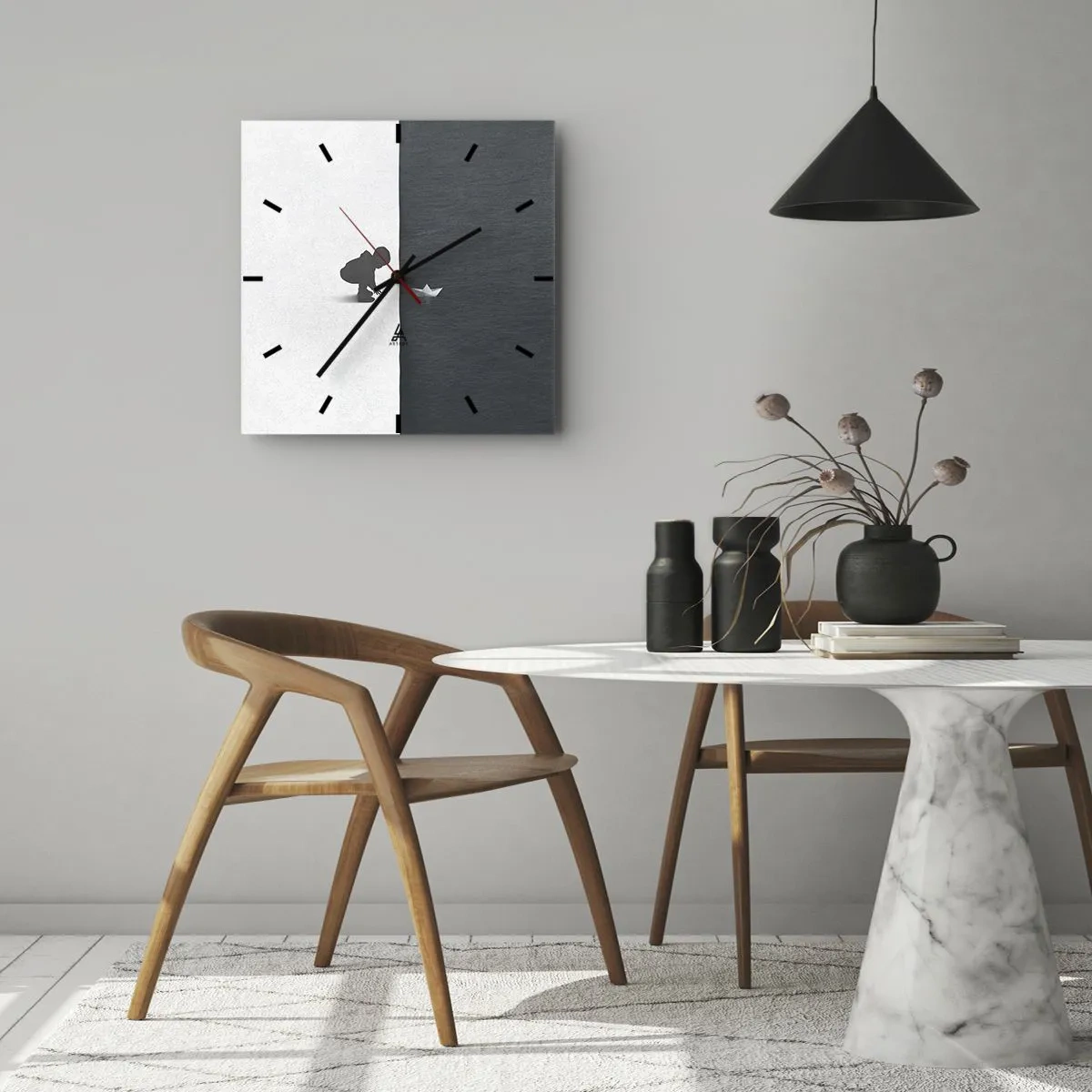 Horloge murale - Pendule murale - Grande expédition - 30x30 cm
