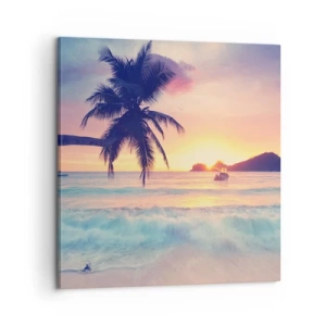 Impression sur toile - Image sur toile - Une soirée à la baie - 60x60 cm